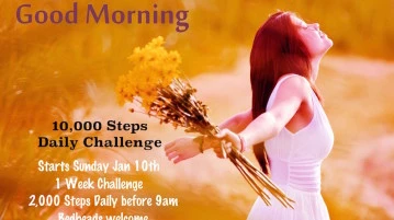 10,000 Step Challenge - Mornings