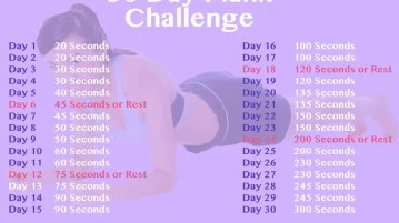 30 Day Plank Challenge