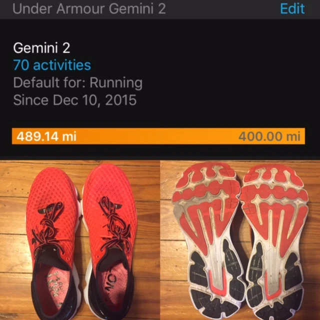 Under Armour Gemini 2 Wear 400 Plus Miles