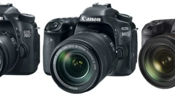 Canon 70D Canon 80D Canon 5D Mark III