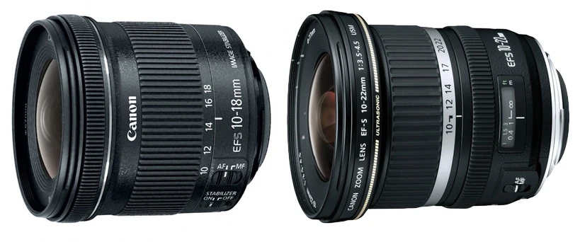 Canon EFS 10-18mm EFS 10-22mm