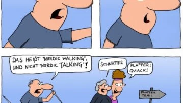 Nordic Walking Pole Funny