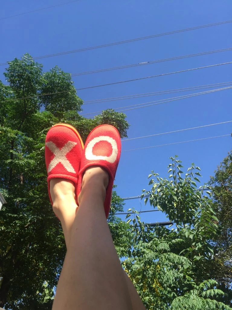 Hugs and Kisses Knit shoes